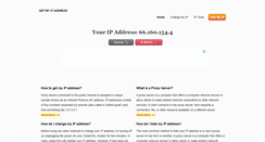 Desktop Screenshot of getmyipaddress.org